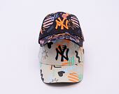 Dětská Kšiltovka New Era - MLB Kids Print 9FORTY - NY Yankees - Navy / Papaya Orange