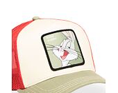 Kšiltovka Capslab - Trucker Looney Tunes - Bugs Bunny - Cream / Red