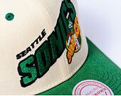 Kšiltovka NBA Retro Type Pro Snapback Hwc Seattle Supersonics Off White