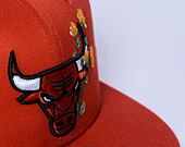 Kšiltovka New Era - 9FIFTY Seasonal Flower - Chicago Bulls - Rust