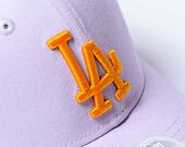 Dámská kšiltovka New Era - 9FORTY League Essential - LA Dodgers - Pastel Purple / Orange