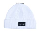 Kulich Karl Kani Woven Signature Essential Fisherman Beanie white