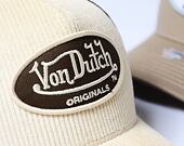 Kšiltovka Von Dutch Boston Trucker Cord Beige