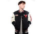 Bunda Mitchell & Ness - Team History Varsity Jacket Vintage Logo - Chicago Bulls - Black