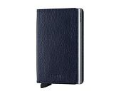 Peněženka Secrid Slimwallet Vegetable Tanned Navy-Silver