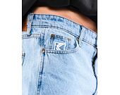 Kalhoty Karl Kani Small Signature Baggy Five Pocket Denim light blue