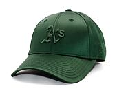 Dámská Kšiltovka New Era - MLB Satin 9FORTY - Oakland Athletics - Dark Green