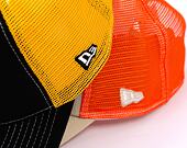 Kšiltovka New Era - Summer Patch 9FORTY Trucker - Stone / Orange