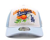 Kšiltovka New Era - MLB Fruit Graphic 9FORTY Trucker - LA Dodgers - Pastel Blue