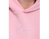 Mikina Karl Kani Small Signature Essential Os Hoodie rose