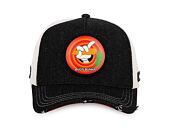 Kšiltovka Capslab - Trucker Looney Tunes - Bugs Bunny Carrot - Denim Black