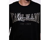 Triko Karl Kani College Signature Heavy Jersey Boxy Tee black