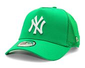 Kšiltovka New Era 9FORTY A-Frame Trucker MLB League Essential New York Yankees - Sour Green / White