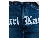 Kraťasy Karl Kani OG Old English Denim Shorts Vintage indigo