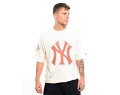 Triko New Era MLB World Series Back Print Oversized Tee New York Yankees - Off White / Terracotta