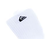 Balení dvou párů ponožek Quiksilver Basic Crew Socks White/Grey