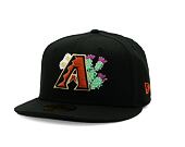 Kšiltovka New Era - 59FIFTY MLB City Flower Icon - Arizona Diamondbacks - Black