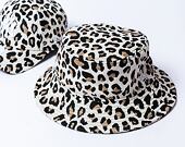 Dámský klobouk New Era - Adventure Bucket Leopard - Stone / Black