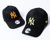 Dětská Kšiltovka New Era - 9FORTY League Essential - NY Yankees - Black / Neon Yellow