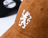 Kšiltovka New Era - 9FORTY Suede - Chelsea FC Lion Crest - Brown