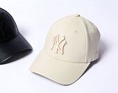 Dámská kšiltovka New Era - 9FORTY Faux Leather - NY Yankees - Stone