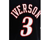 Triko Mitchell & Ness Name & Number tee Philadelphia 76Ers Allen Iverson Black