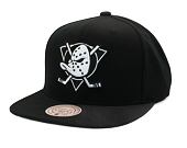 Kšiltovka Mitchell & Ness - Evergreen Black White Snapback Vntg - Anaheim Ducks - Black