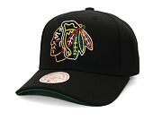 Kšiltovka Mitchell & Ness - Neon Logo Pro Snapback - Chicago Blackhawks - Black