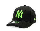 Dětská Kšiltovka New Era - 9FORTY Kids MLB Neon - NY Yankees - Black / Green Glow