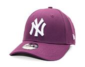 Dětská Kšiltovka New Era - 9FORTY Kids MLB League Essential - NY Yankees - Purple / White