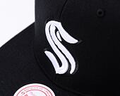 Kšiltovka Mitchell & Ness - Evergreen Black White Snapback - Seattle Kraken - Black