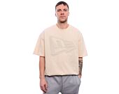 Triko New Era - Flag Oversized Tee - Cream / Grey