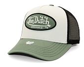 Kšiltovka Von Dutch - Trucker Boston - Cotton Twill - White / Green