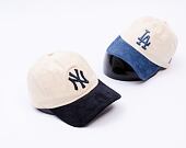 Kšiltovka New Era - MLB Distressed 9TWENTY - NY Yankees - Cream / Navy