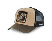 Kšiltovka Capslab - Trucker Dragon - Brown