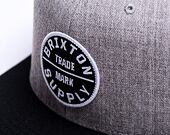 Kšiltovka Brixton Oath III Snapback Light Heather Grey/Black