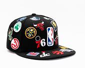 Kšiltovka New Era 59FIFTY NBA All Over Patch 5 NBA Black