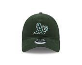 Kšiltovka New Era 9TWENTY MLB Team Script Oakland Athletics Dark Green / Optic White