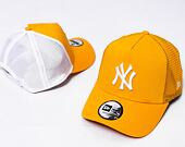 Kšiltovka New Era 9FORTY A-Frame Trucker MLB League Essential New York Yankees - Juicy Yellow / Whit