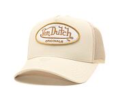 Kšiltovka Von Dutch Boston Trucker Cream/White