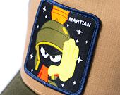 Kšiltovka Capslab Looney Tunes Trucker - Marvin the Martian - Brown / Grey / Green