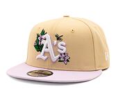 Kšiltovka New Era 9FIFTY MLB Floral Oakland Athletics Retro - Stone / Pastel Lila