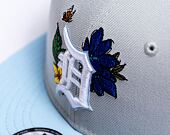 Kšiltovka New Era 9FIFTY MLB Floral Detroit Tigers Retro - Graphite / Pastel Blue