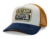 Kšiltovka Stetson Trucker Cap Heavy Duty Cord Navy/Brown 7761174-23