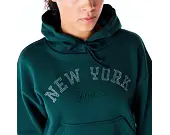 Dámská Mikina New Era - Diamante Hoody - NY Yankees - Dark Green