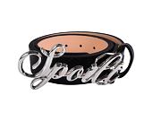 Pásek Spoilt Clo. Snake Skin Belt Black