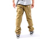 Kalhoty Karl Kani OG Washed Carpenter Pants dark sand