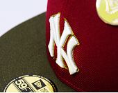 Kšiltovka New Era - 59FIFTY Contrast Pin - NY Yankees - Cardinal