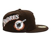 Kšiltovka New Era - 59FIFTY MLB Coops Patch - San Diego Padres - Walnut