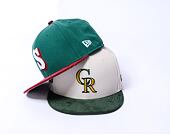 Kšiltovka New Era - 59FIFTY MLB Contrast Cord - Colorado Rockies - Stone / Green